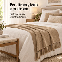 Plaid POP in Lana Vergine Made in Italy