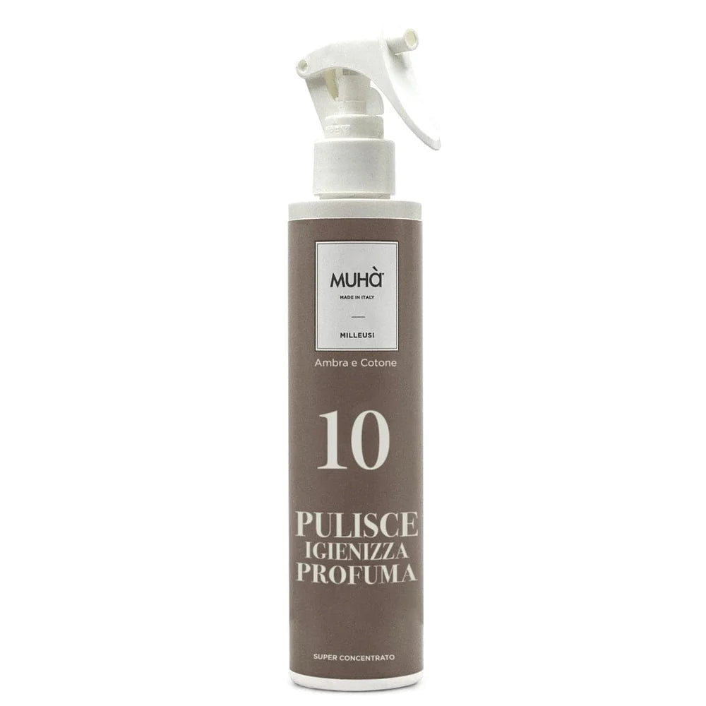 Spray Pulisci e Profuma 200ml Muhà Ambra e Cotone | ArredoCasa Online tutto il tessile per la tua casa.
