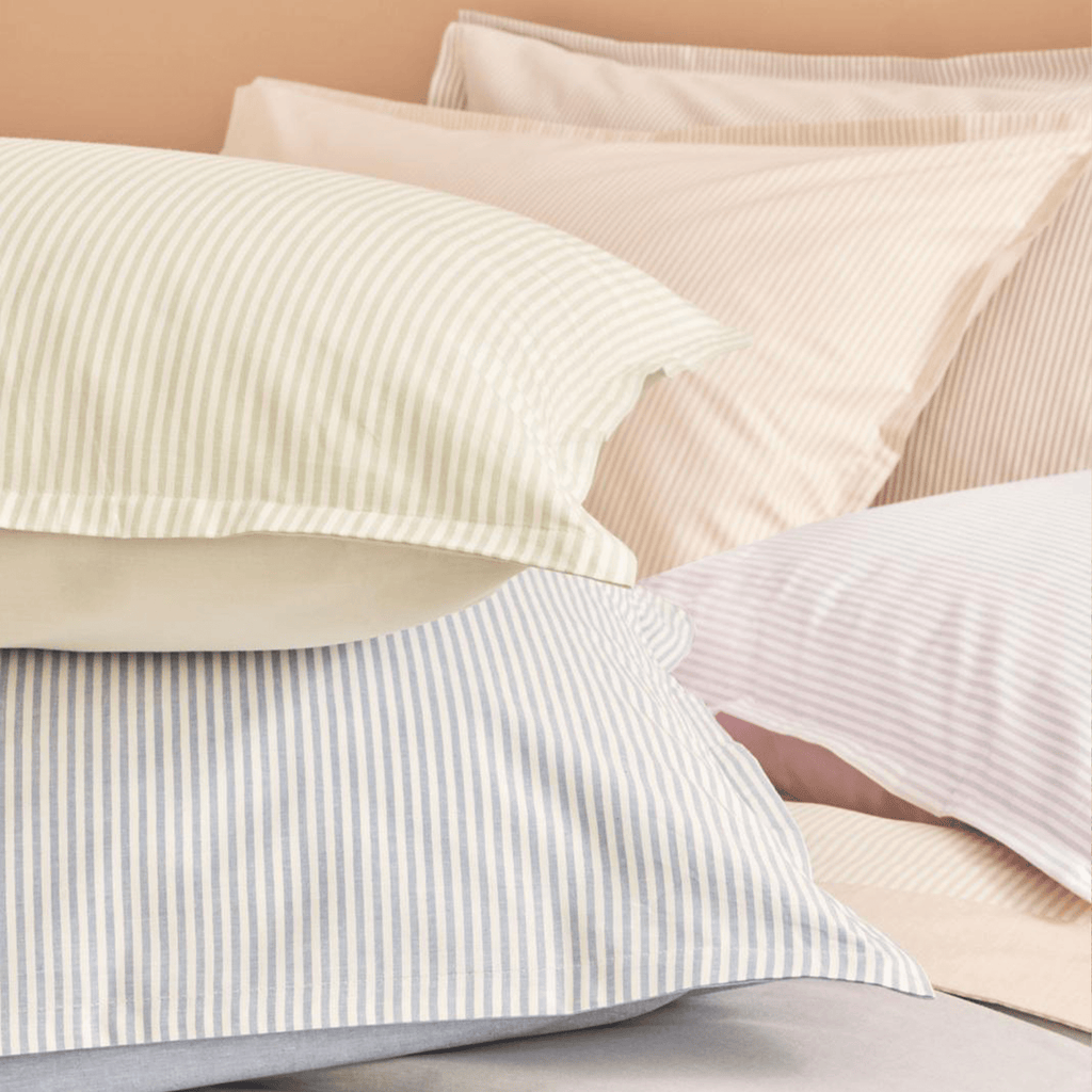 Parure e Completo Letto Tenerife in Cotone Tinto in Filo