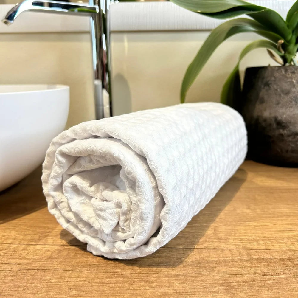 Telo in Nido d'ape Bianco | ArredoCasa Online tutto il tessile per la tua casa.
