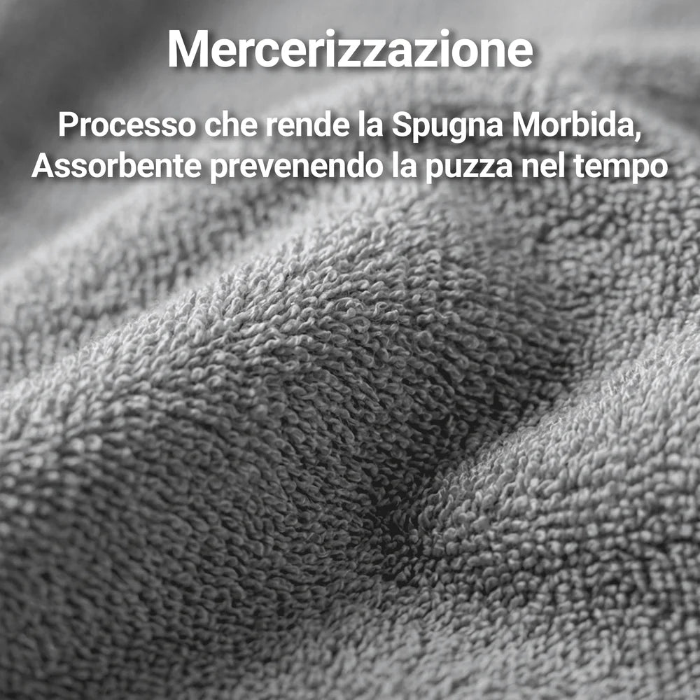 Coppia di Asciugamani in Spugna Mercerizzata
