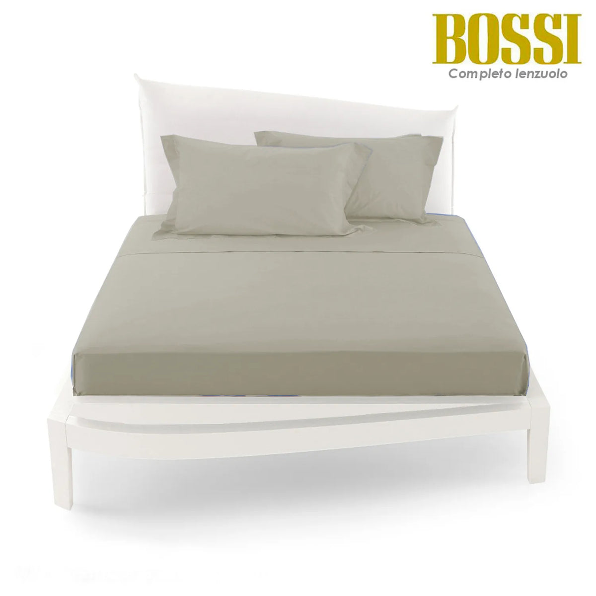 Lenzuolo piano in Percalle Bossi 279 Greige Matrimoniale | ArredoCasa Online tutto il tessile per la tua casa.