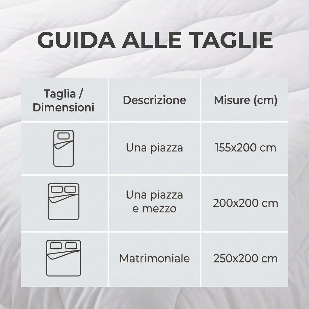 Piumone SMARTFILL in Microfibra Manopesca – Leggero, Caldo e Lavabile in Lavatrice