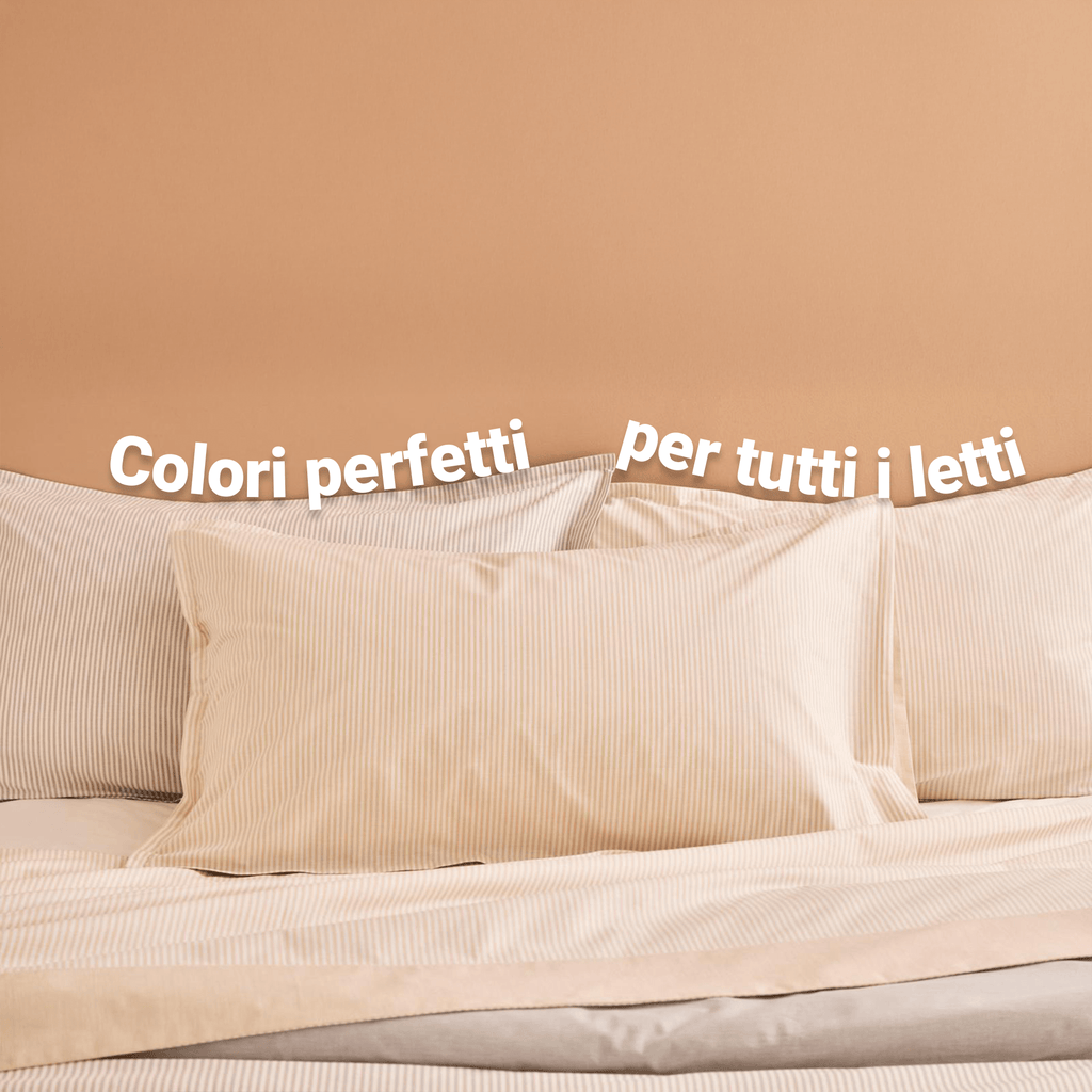 Parure e Completo Letto Tenerife in Cotone Tinto in Filo