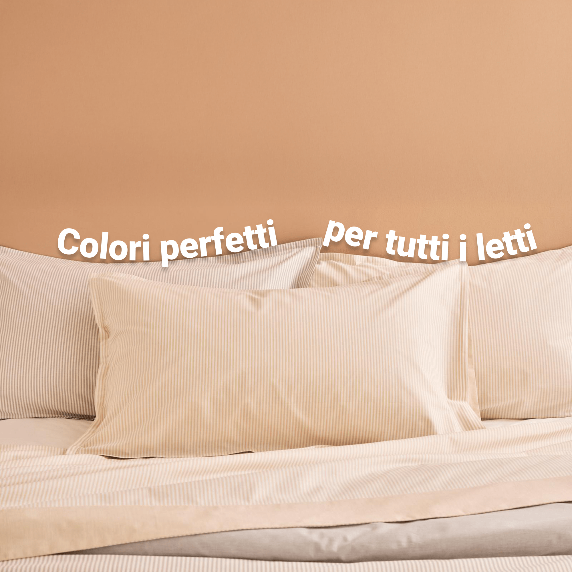 Parure e Completo Letto Tenerife in Cotone Tinto in Filo