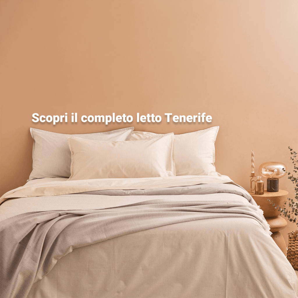 Parure e Completo Letto Tenerife in Cotone Tinto in Filo