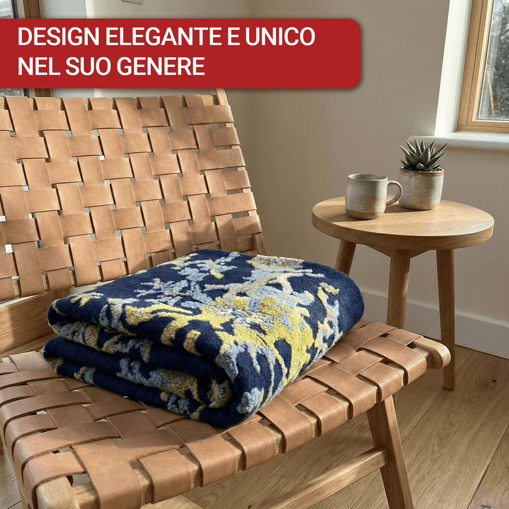 Made in Italy 170x180 Boiled Wool Throw – Warm, Dry &amp; Breathable