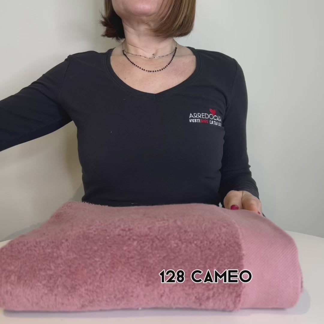 Coppia di Asciugamani in Spugna Mercerizzata