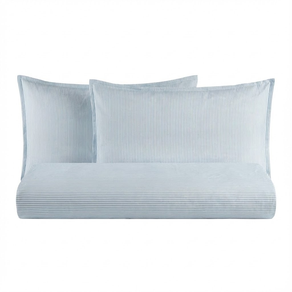 Parure e Completo Letto Tenerife in Cotone Tinto in Filo